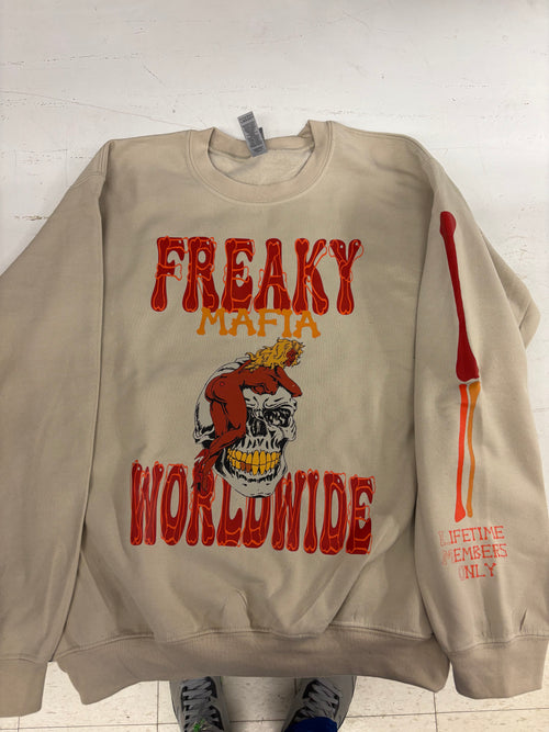 Tan “The Biggest Mafia” Crewneck